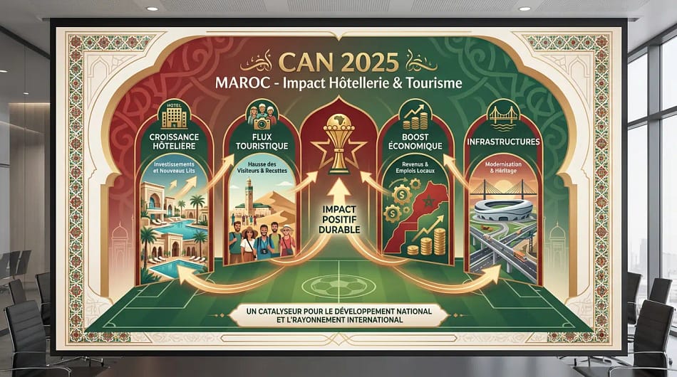 CAN 2025 Maroc impact hôtellerie et tourisme.